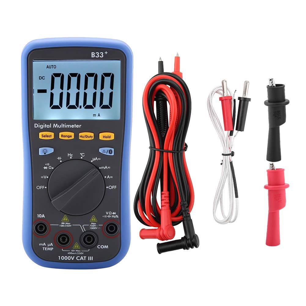 Fafeicy Multimètre Numérique B33+ 3999 Points True RMS Auto-Ranging avec
