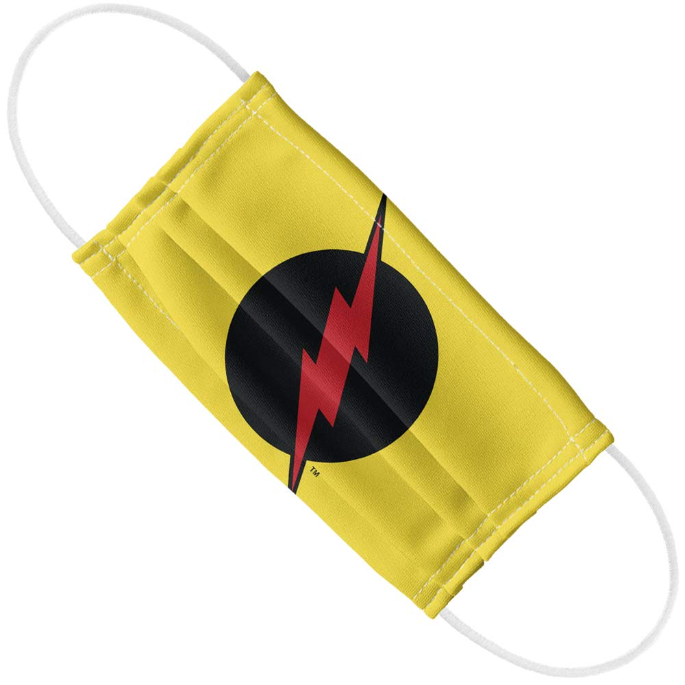 Popfunk The Flash Reverse Flash 1-Ply Reusable Face Mask Covering with Adjustable Nose Wire, Unisex