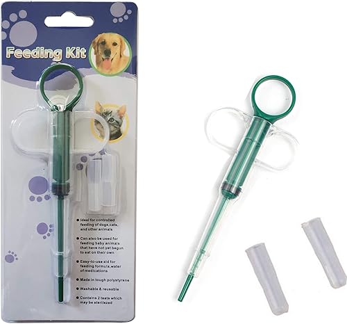LIYU - Comedero médico para perros y gatos 2 unidades para mascotas incluye herramienta de alimentación médica jeringas de silicona muy duraderas y