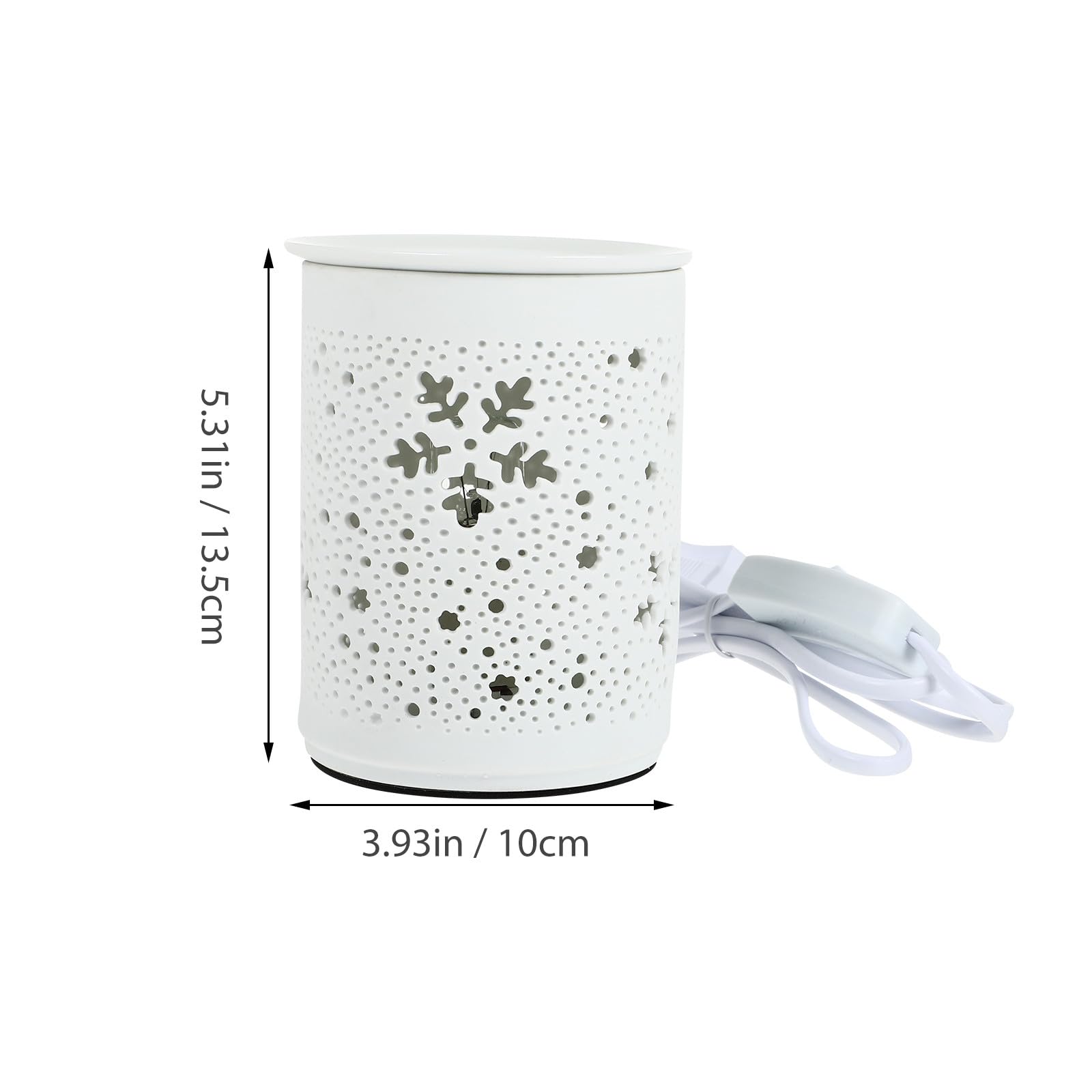 Angoily Elektrische Duftlampe aus Keramik mit Runder Form 25 W Eleganter Duftbrenner für Beruhigende Atmosphäre und Angenehmen Duft im Innenbereich