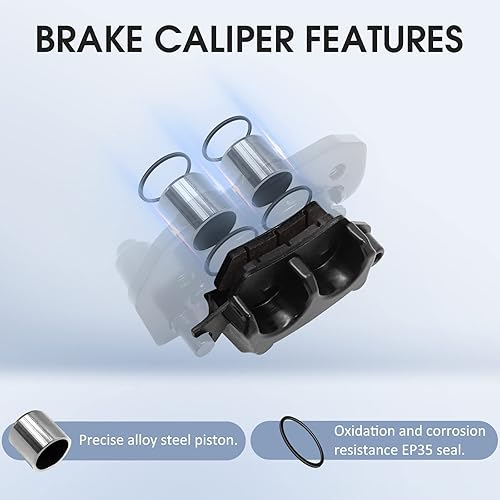 Miniatura 4 de M MATI Juego de pinzas de freno trasera derecha y delantera para Can-Am Outlander 450 500 570 650 800 850 1000 Renegade 500 570 650 800 850 1000