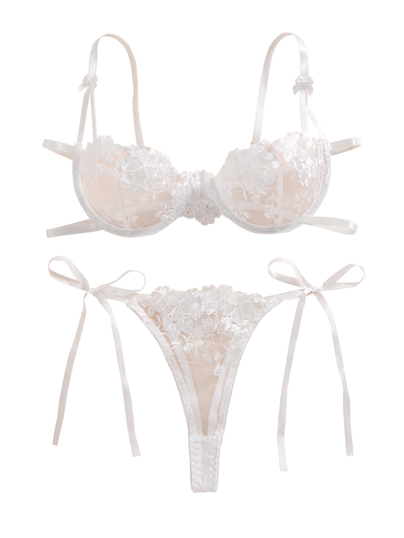 Lilosy Sexy Lingerie Set 2 Piece Women Bra and Panty