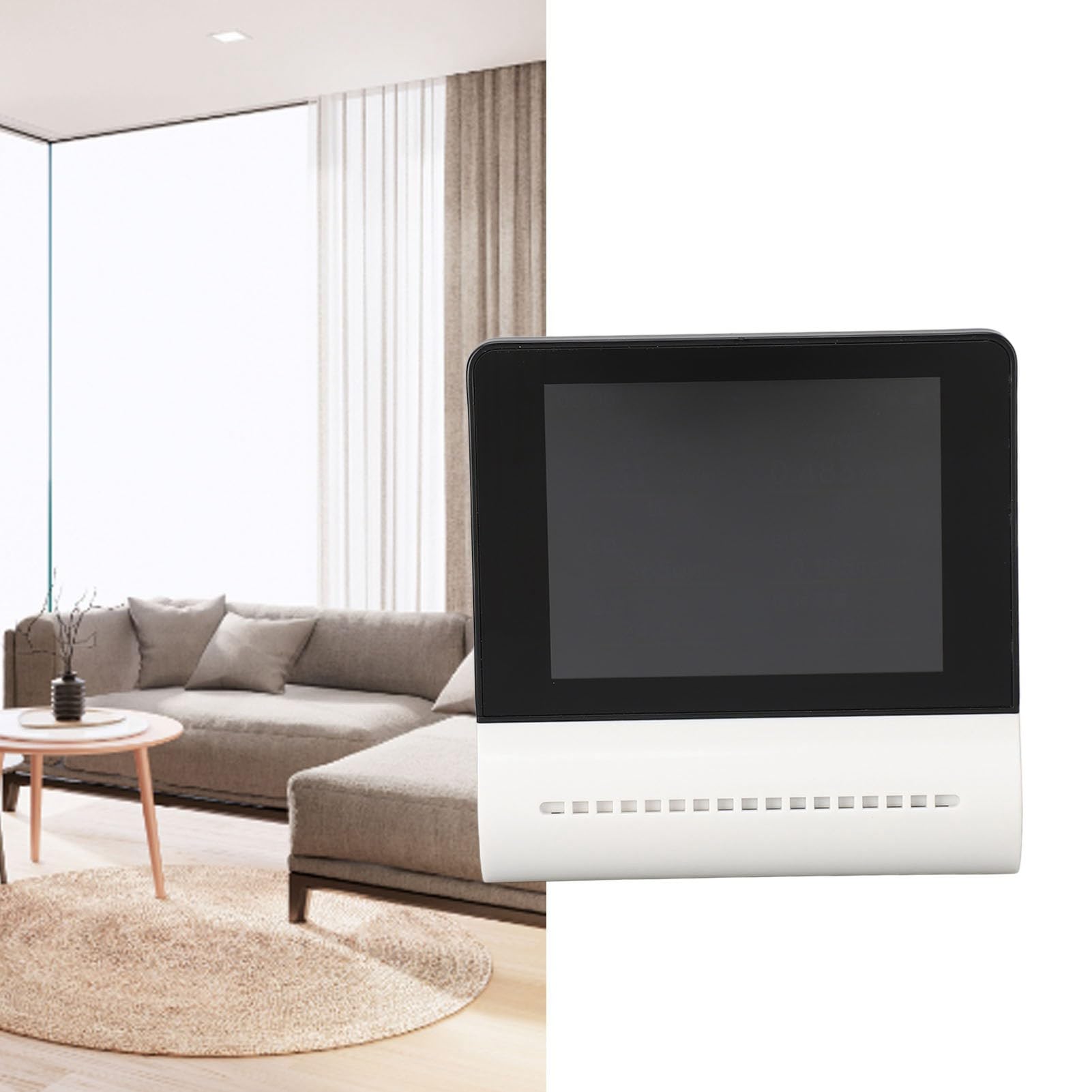 Generic Detector de Calidad del Aire, Pantalla LCD, Bluetooth, PM2.5, Sensor de Temperatura de CO2 para Sala de Estar, Dormitorio, Oficina, Diseño ABS