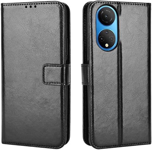 Compatible con Honor X7 Flip Wallet Case, de piel sintética, ranuras para tarjetas de crédito, resistente, protección de cuerpo completo, función