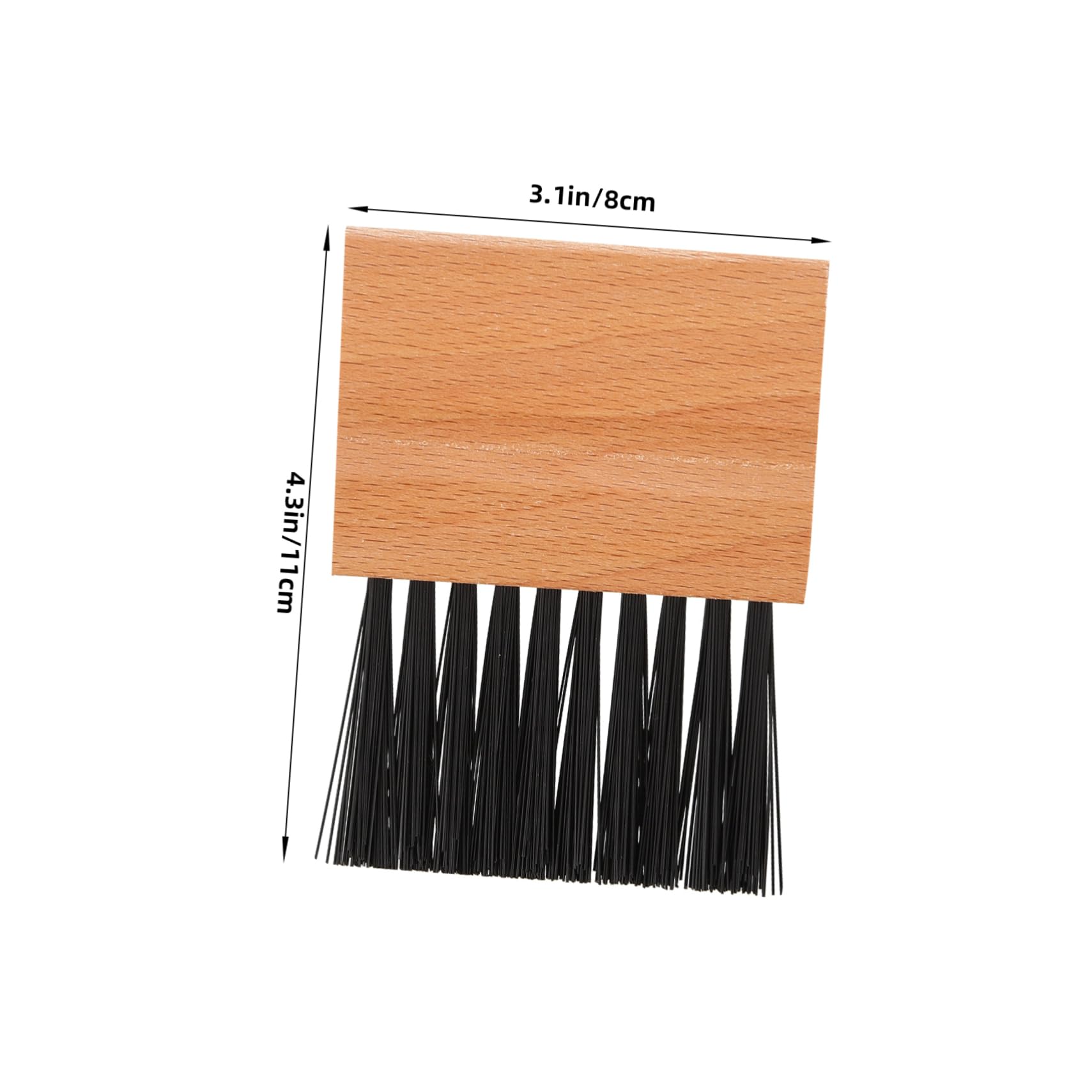 Lot De 2 Brosses Légères Pour Arbitre De Baseball/softball - 8x10,8x1,1 Cm, Bois De Hêtre Et PP, Pour Nettoyer Les Bases