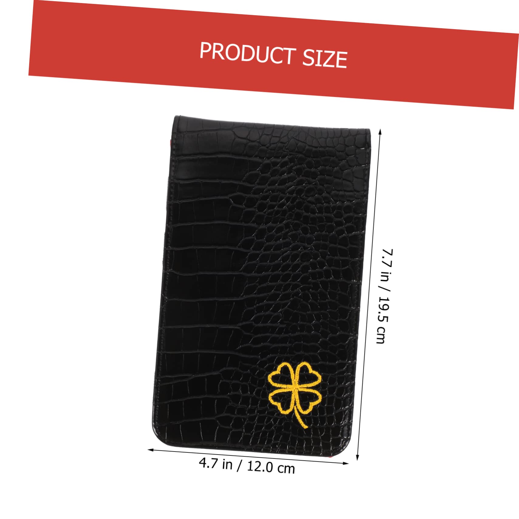 Mikikit Golf Scorecard Yardage Book Men's Scorebook Cover Card Holder Stylish Pu Material for Golf Enthusiasts