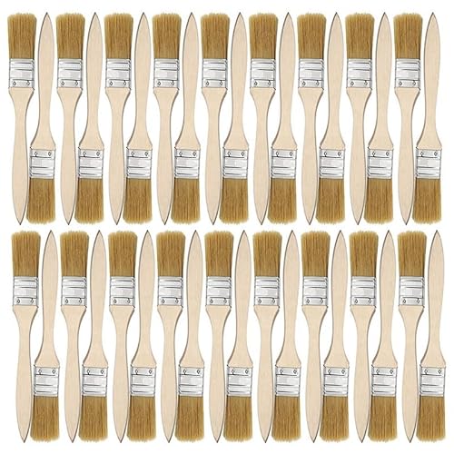 Cfty Rodillo Pintura Pinceles de Pintura y Pinceles de Pintura de 1 Pulgada (24 mm) for Pintura (Paquete de 36)