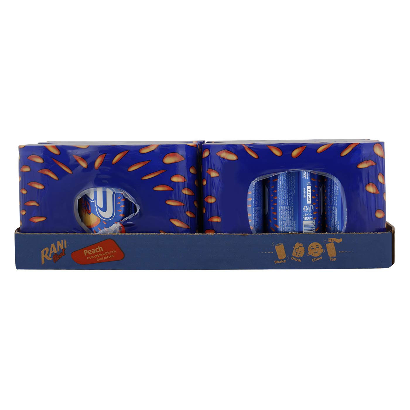 Rani Peach Juice with float 180ml in Can x 24 Pack