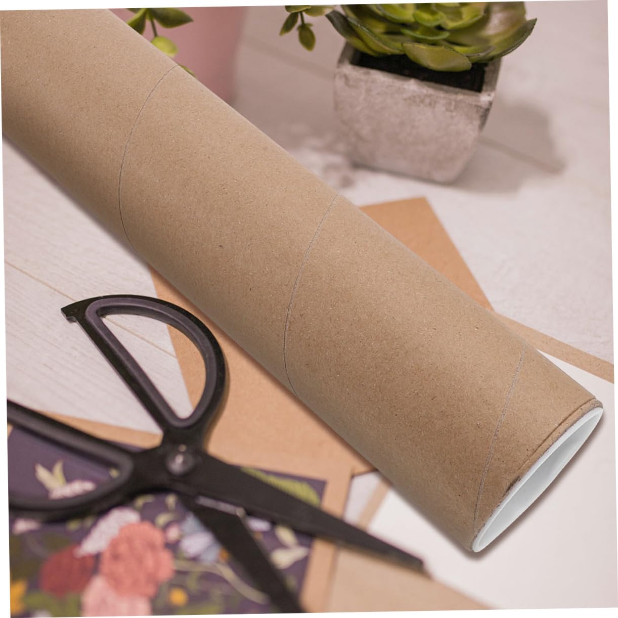 STOBOK 5 Juegos Tubo De Papel Tubo De Cartel De Papel Tubo De Sobres De Cartón Organizador De Pósters Tubo De Cartón Para Envío Sobres De Tubo Dibujo De Cartulina Khaki 2 Piezas * 5