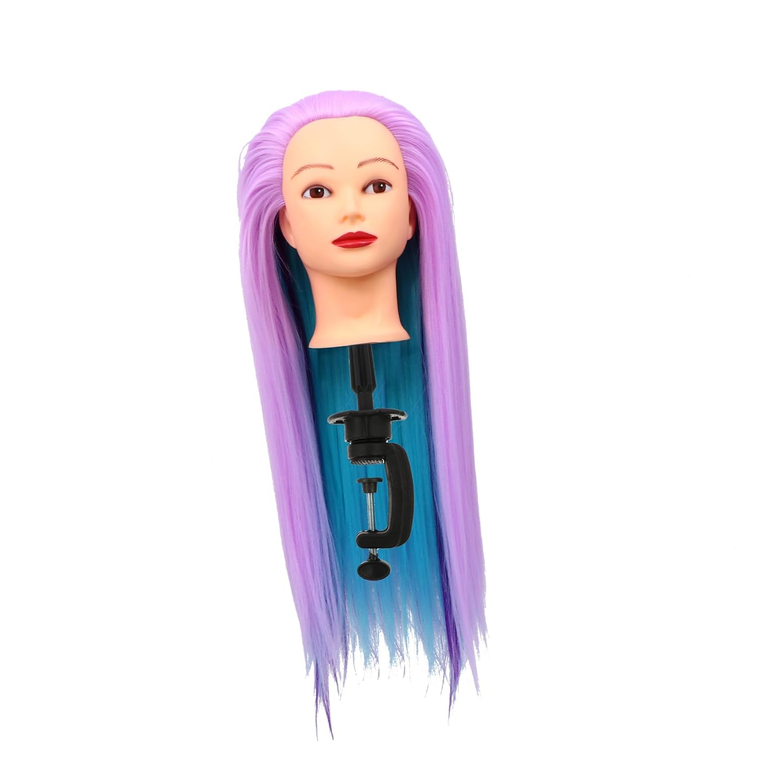 MAGICLULU Mannequin Head Hairdresser Practice Head Wig Mannequin with Cherry Blossom 4-color Options Cosmetology Doll for Salon Training and Hair Styling