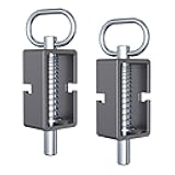 2 Pack Heavy Duty Spring Latch Lock, Universal Long Spring Lock Steel Latch Assembly for Utility Trailer Gate, Trailer Gate Latch, Barn Doors, Tracks & Ramp Doors