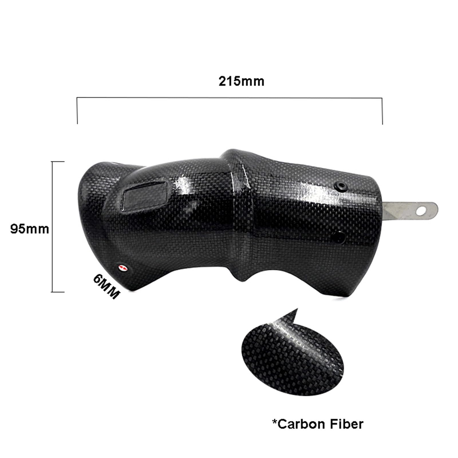 Protector de Escape Protector de Fibra de Carbono para Tubo de Escape de Motocicleta, Protector térmico, Compatible con BMW S1000RR, S1000R, R1200GS Deflectores de Calor para Escape