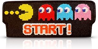 无品牌 通用 吃豆人 幽灵 徽章 熨烫贴 标志 角色 电影 徽章 patch logo 刺绣 修复 DIY 熨斗 补丁 START 5 用