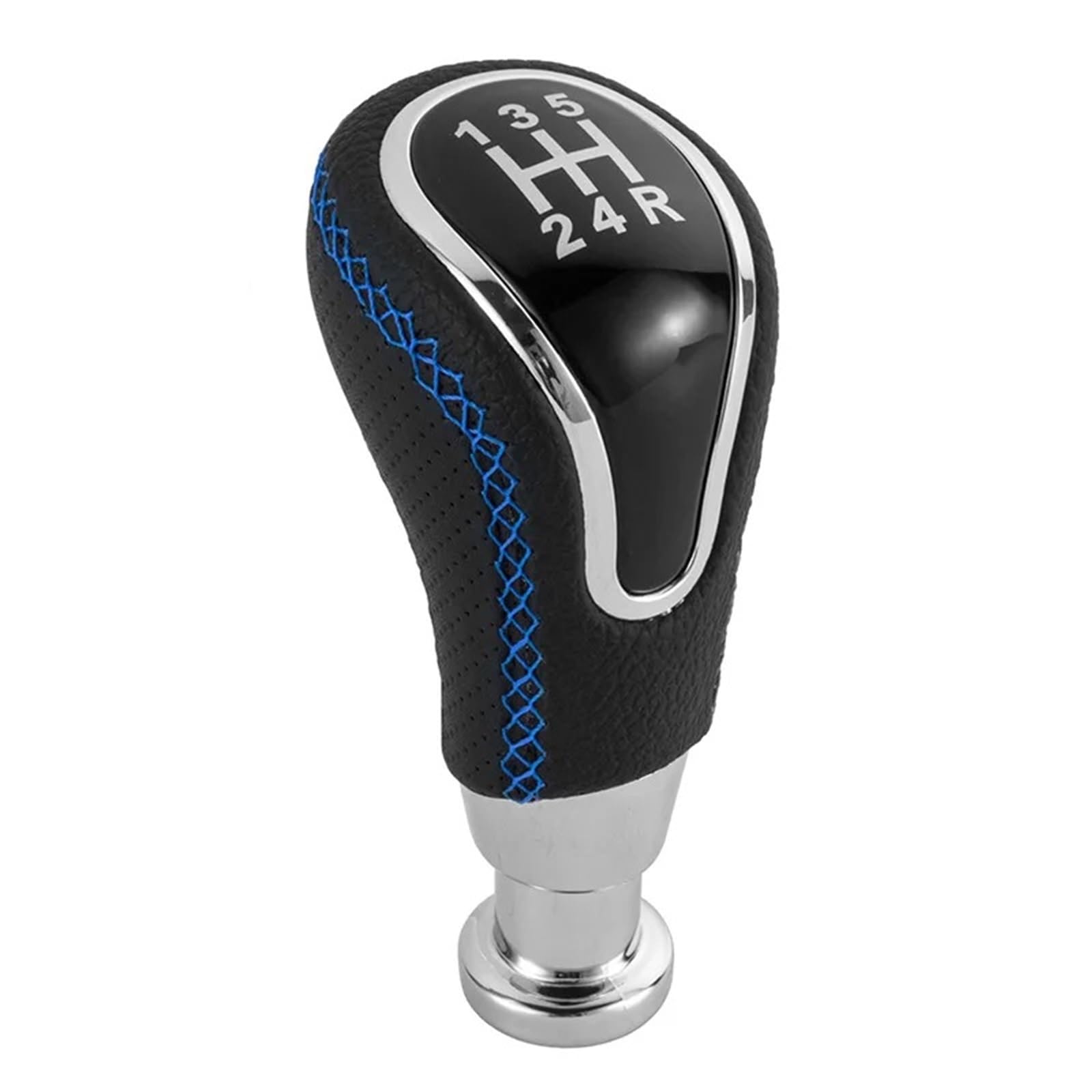 DWTNMEX Gear Shift Knob for Lada Car Leather-Wrapped Shift Handball Gear Head Handle Modification(Blue Line)