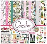 Inkdotpot Floral House Plants Theme Collection Double-Sided Scrapbook Paper Kit Cardstock 12"x12" Ca