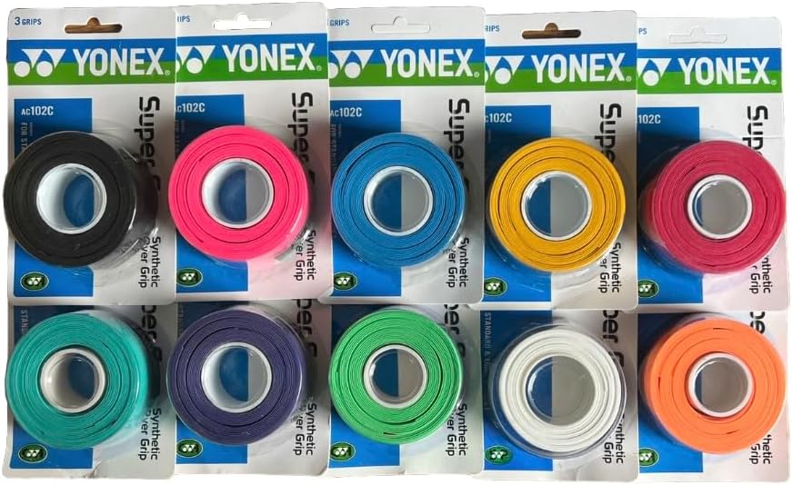 Miniatura 5 de YONEX Overgrip Super GRAP - Paquete de 3 unidades, tenis, bádminton, squash, selección de colores