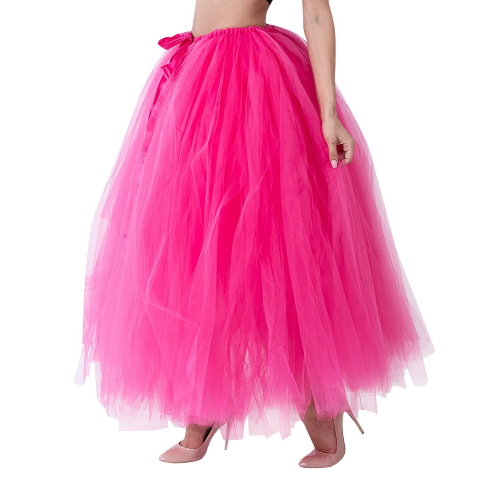 Mini jupe en tulle pour femme - Bleu à paillettes - Jupe courte - Tutu de ballet - Jupe à paillettes - Rockabilly - Robe maxi à paillettes - Convient pour les spectacles sur scène, les occasions