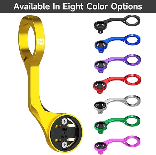 Miniatura 6 de Soporte frontal para computadora de ciclismo, soporte para computadora GPS para bicicleta, soporte integrado para manubrio de bicicleta para Garmin,