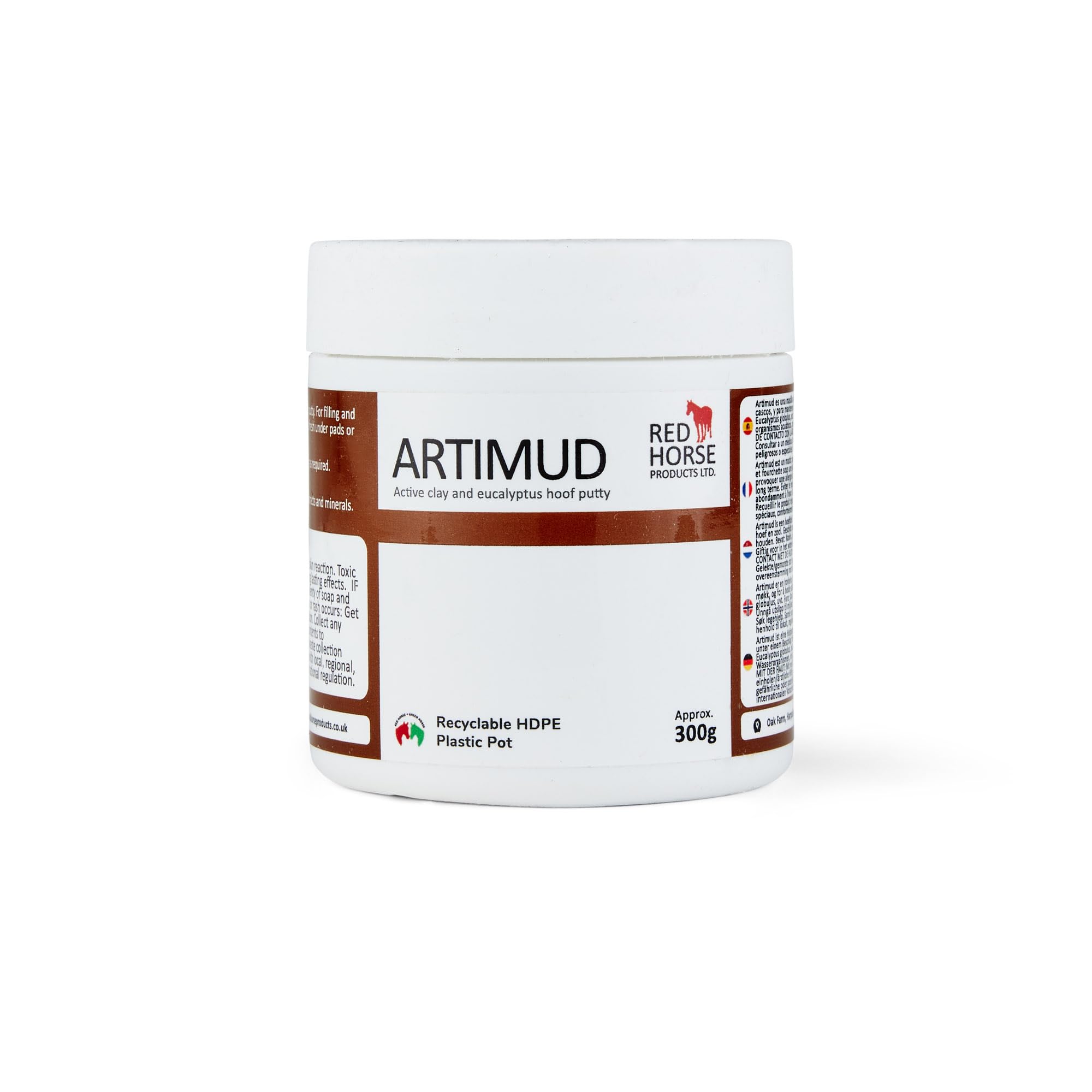 Artimud - Antimicrobial hoof Putty - Under Shoe/pad Packing, White line, seedy Toe, abcess Cavities, Central Sulcus thursh, hoof Cracks, Nail Holes
