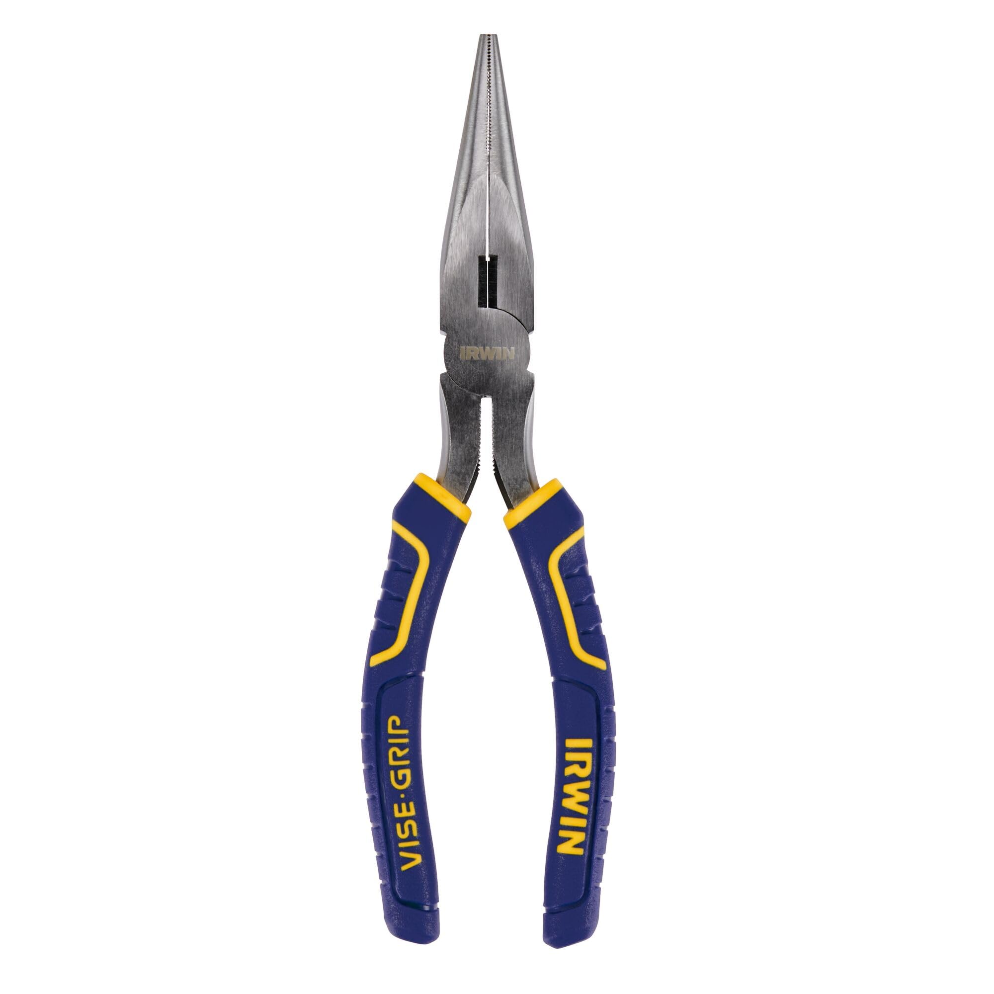 Irwin 2078218 Vise-Grip long nose pliers with wire cutter, 8 in.