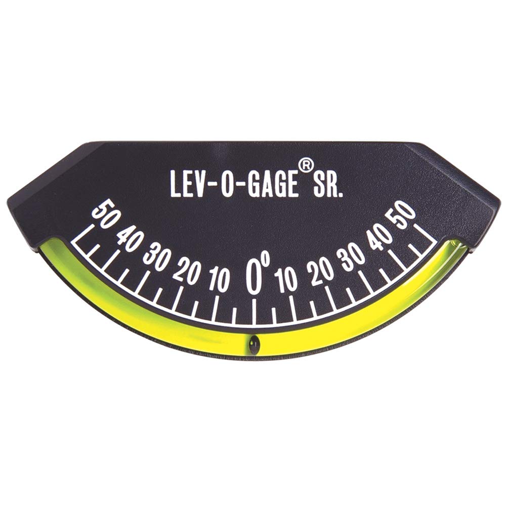 SUN Industrial Lev-O-Gage Sr (Degrees Model). - Glass Tube Inclinometer 3041-I, Black