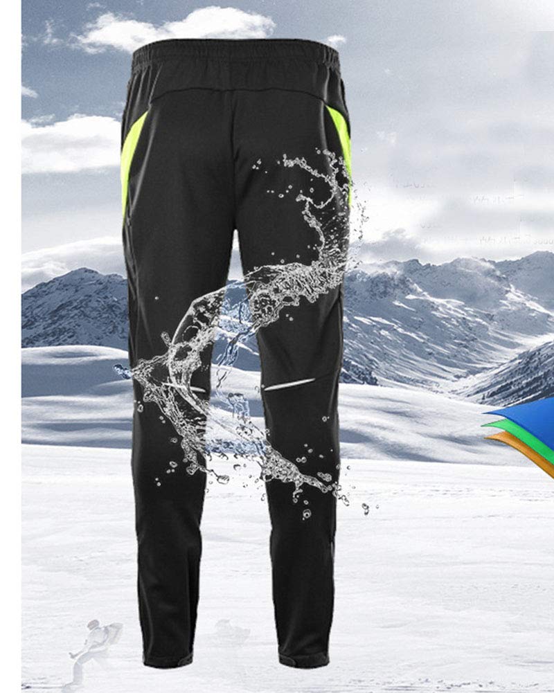 Hombre Bicicleta Largo Pantalones Ciclismo MTB Montaña Invierno con Forrados de Lana adentro Térmicos