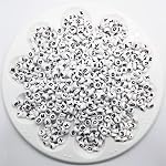 520 Pcs 7mm Bulk A-Z Letter Craft White Alphabet Beads Round Assorted Acrylic Bead for Name Bracelets Jewelry Making And Crafts Art Diy Decoration