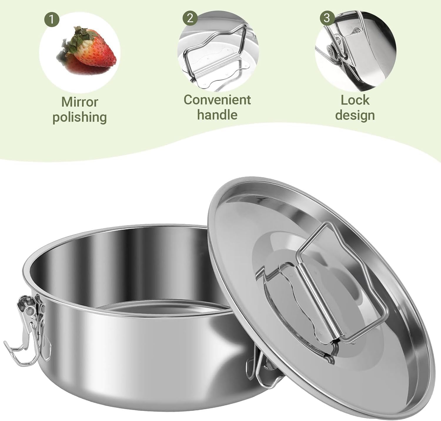 Stainless Steel Flan Mold, Flan Pan Baking Mold, For Baking Pastry, Cake - Send Goods From Local Warehouse (2 Pack Flan Mold)