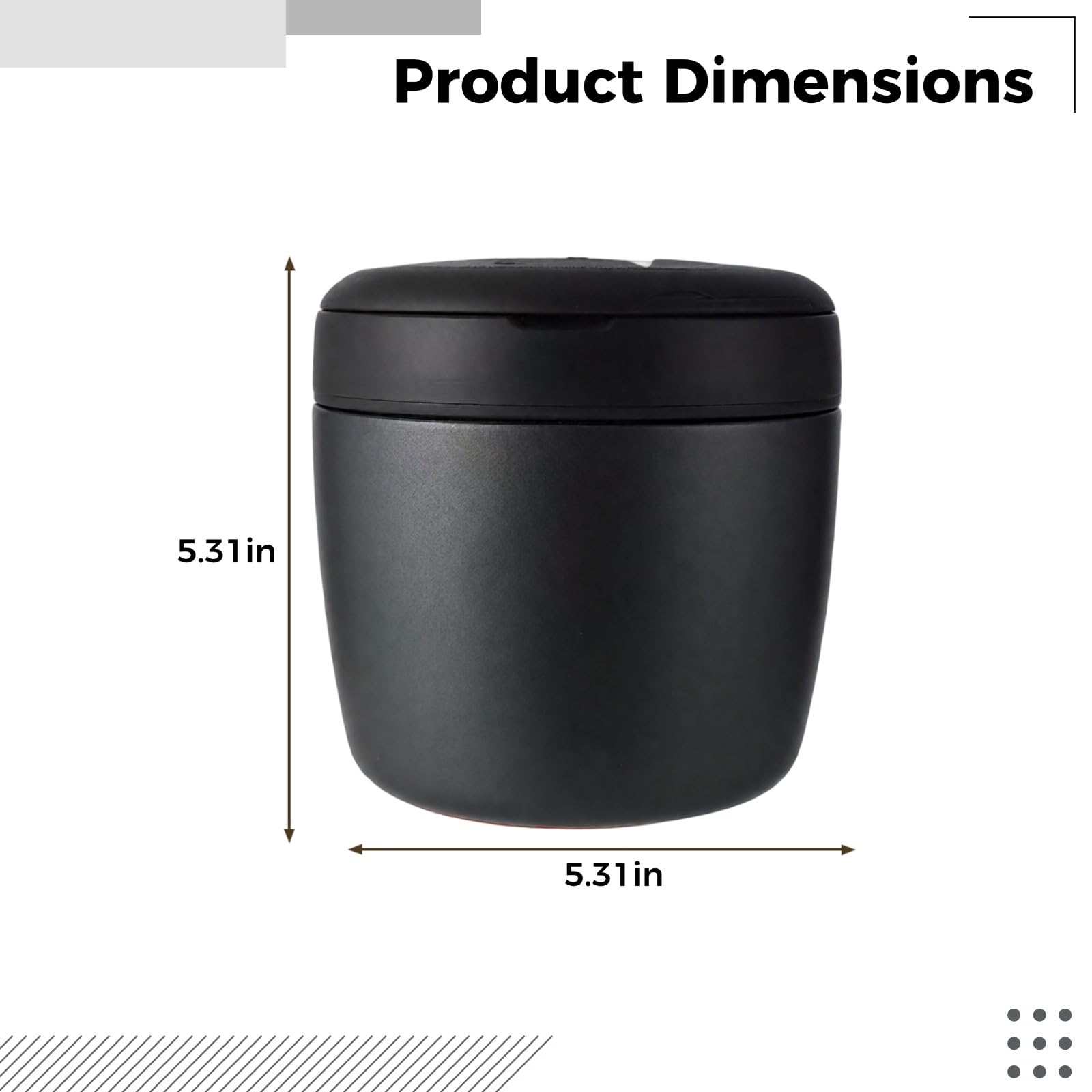 Lunch Box Mishanee 32 oz / 1,2 L, schwarzer Edelstahl 304 Thermobehälter für warme Speisen, vakuumisolierter Speisebehälter mit weiter Öffnung, dicht schließend, für Erwachsene und Jugendliche