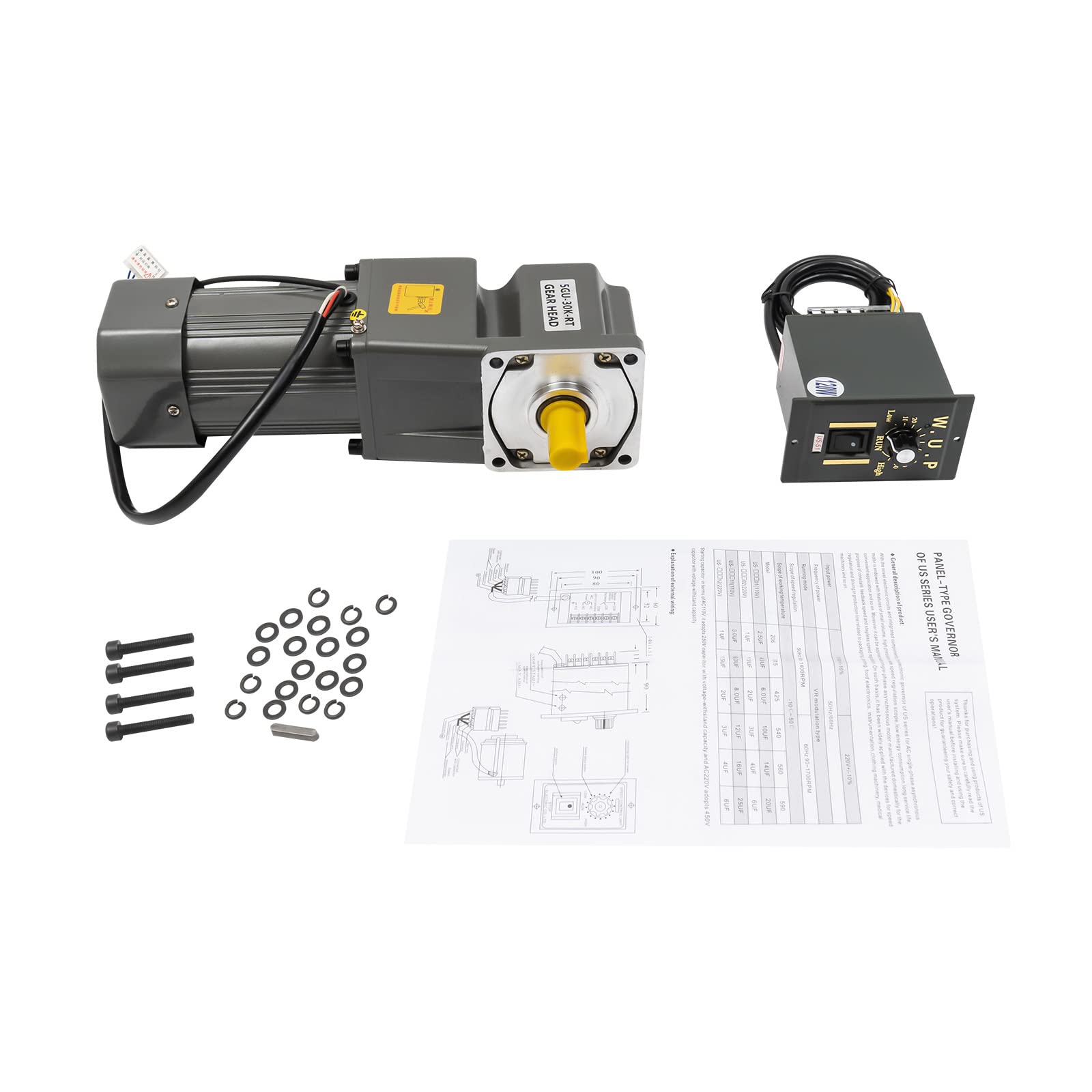 Variable Speed Motor, AC High Torque Motor with Variable