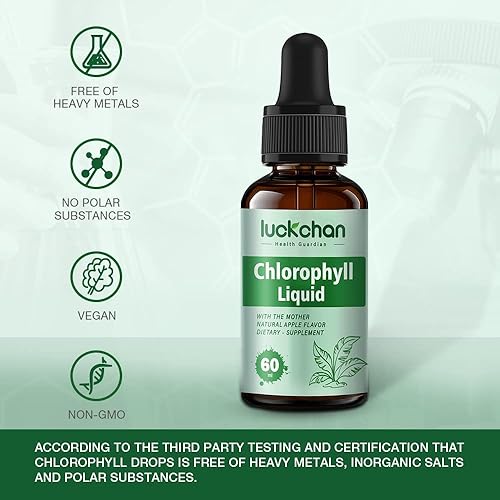 Miniatura 6 de 3 Pack Chlorophyll Liquid Drops for Water Acne Weight Loss Energy Booster Immune Support Supplement - Skin Health Body Odor  Bad Breath