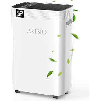Electric Dehumidifier 30 L/Day Powerful Dehumidifier with LED Display Timer Laundry Drying Room Size Approx. 300 m /100   Against Moisture and Mould in Cellar Bathroom and Flat