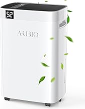 Electric Dehumidifier, 20 L/Day, High Performance Dehumidifier, Room Dehumidifier with Tumble Drying, Drain Hose, Timer an…