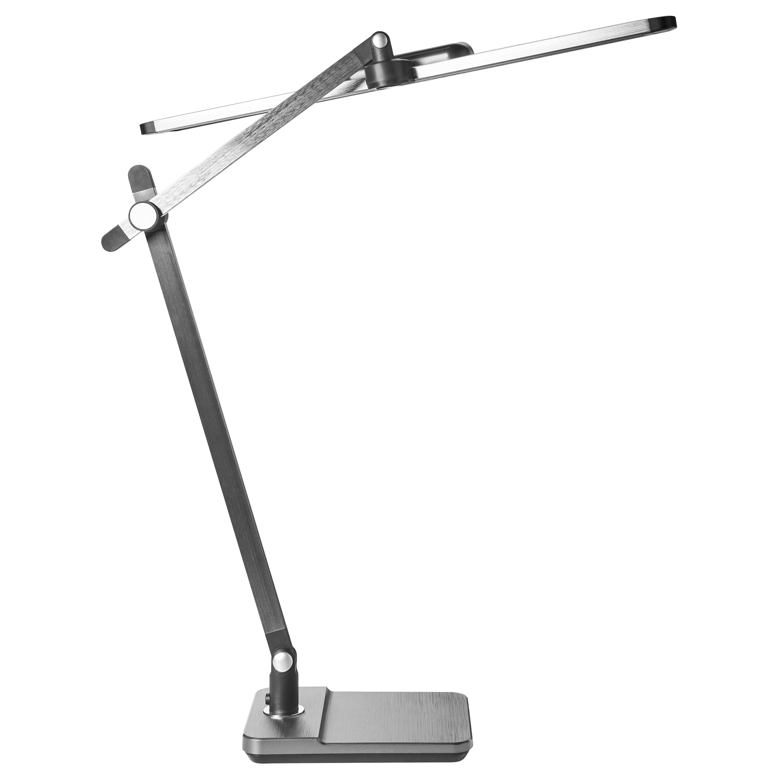 Beliani Schreibtischlampe LED grau verstellbar dimmbar modern für Homeoffice Serpens