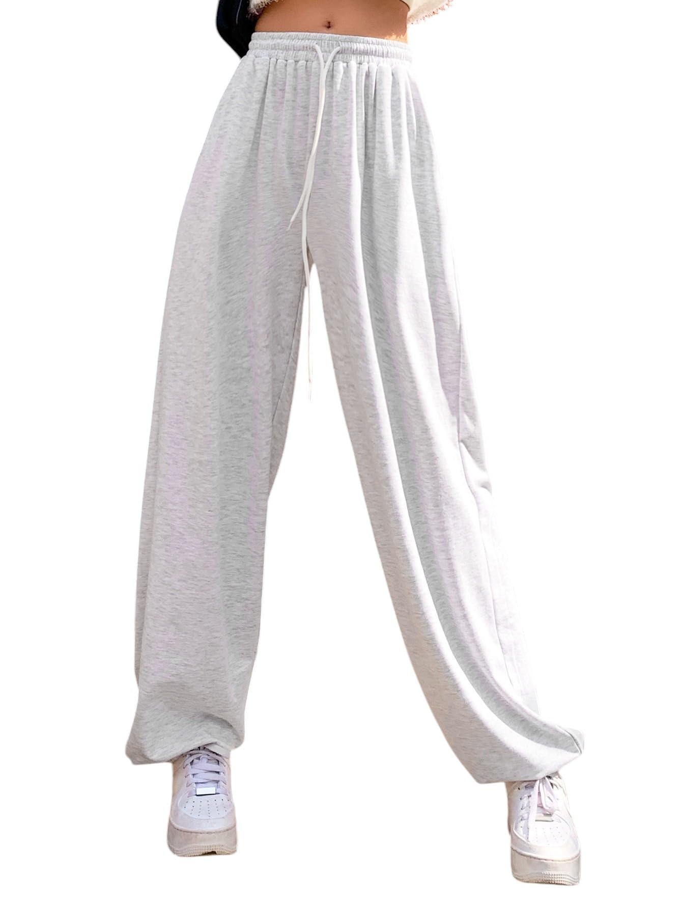 dockstreet Loose fit Cinch Bottom Joggers/Loose fit,High Waist Lowers/Cute Style, Relaxed Hip Hop Style Pants for Women-picture-25