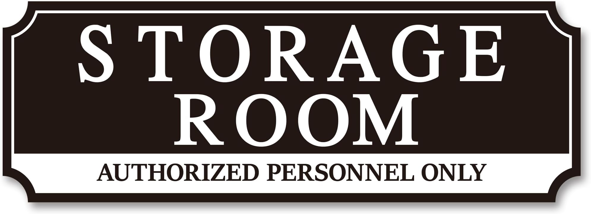 Storage Room Door Sign for Business and Home, Self-Adhesive Durable Modern Storage Room Sticker, Authorized Personnel Only Signs for Industry, Hospital, Restaurants, Private Area