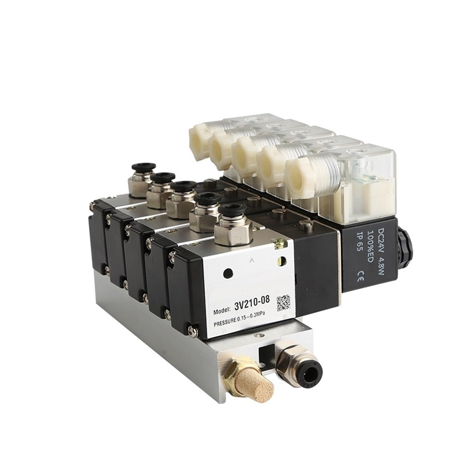 Bloc vannes électromagnétiques 3V110-06-NC distributeur pneumatique 3 ports