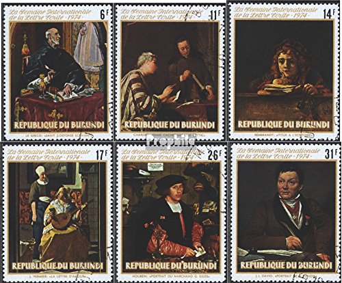Prophila Collection Burundi 1109A-1114A (Completa Edizione) 1974 Dipinti (Francobolli per i Collezionisti) Pittura