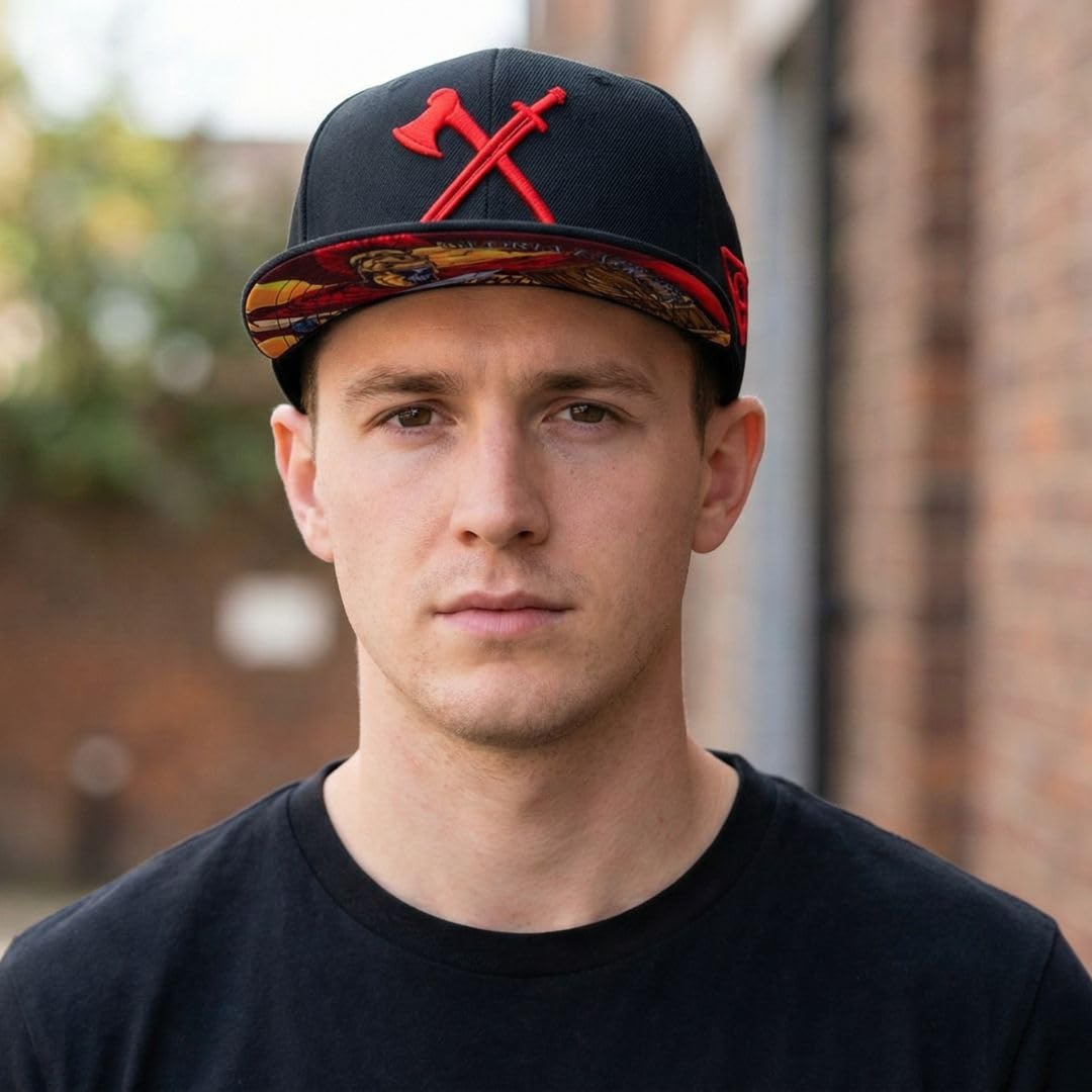 Capiche [99+ VARIATIONEN] Snapback Cap Herren Kappe Baseball Mütze Kunst Unisex Schirm Männer One Size Tattoo Damen
