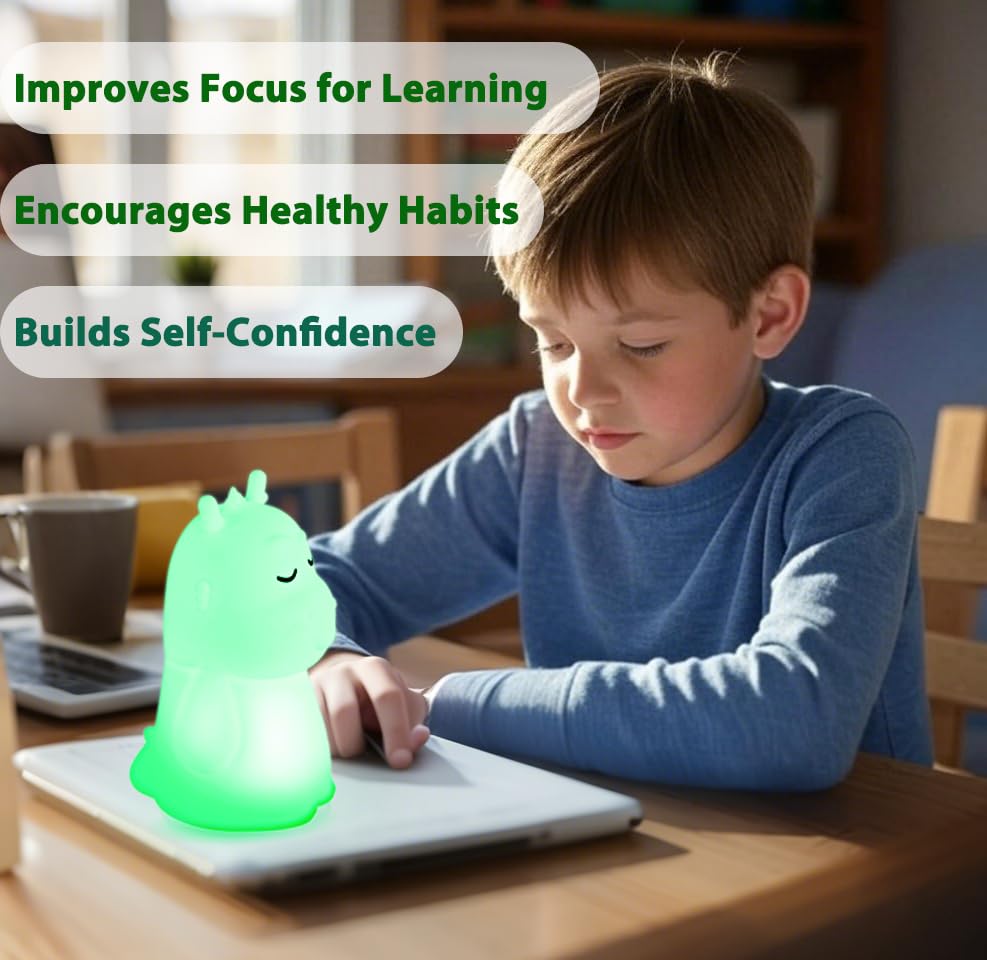 Breathing Loong' Guided Visual Meditation Tool & Mindfulness Breathing Light for Stress, Anxiety & ADHD Relief | Sleep Aid Night Light | for All Ages, Home, School & Therapy (Loong) - Image 4