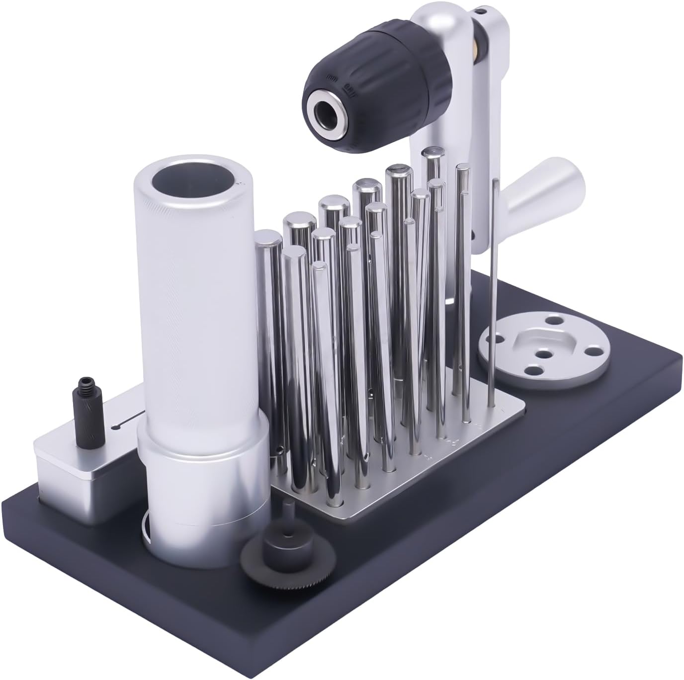 Manual Jump Ring Maker, Professional Manual Wire Drawing Machine with 20 Mandrel Accessory from 2.5mm to 12mm for Crafting & DIY Wire Work