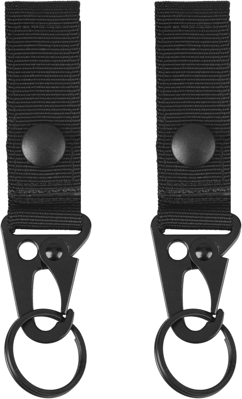 TRIWONDER Tactical Belt Key Holder Molle Belt Loop Key Clip Webbing Strap Keychain Ring Hook for Hiking Camping Backpacking