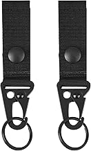 TRIWONDER Portachiavi Anello Moschettoni Portachiavi Tattico da Cinghia Militare Molle in Nylon Gancio Portachiavi per Caccia Escursioni Campeggio
