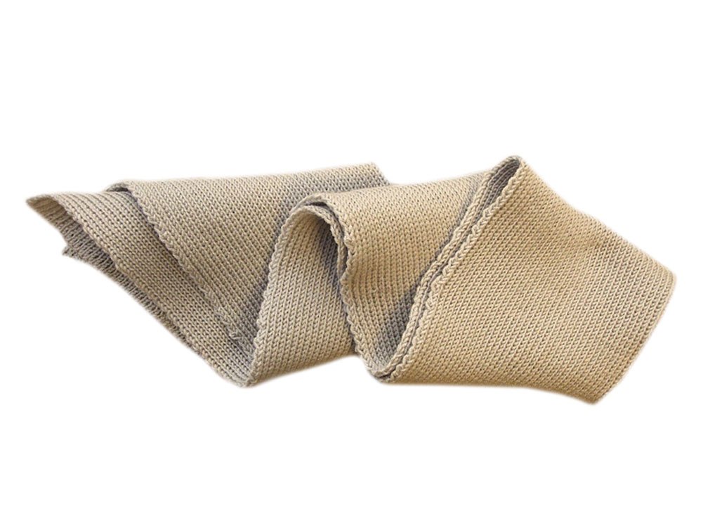 Sciarpa 100% lana merino adulto unisex uomo donna lavorato a maglia caldo inverno freddo scaldacollo Grigio Grigio chiaro