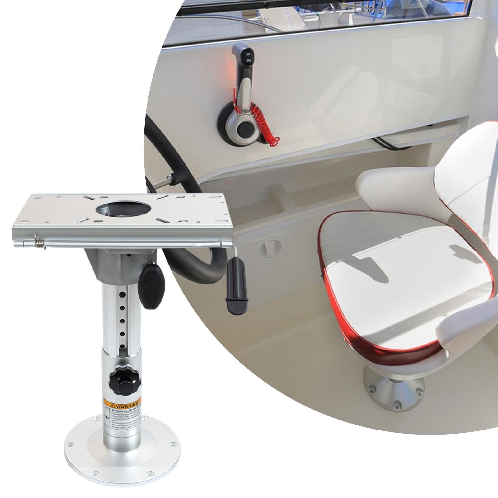 MagiDeal Boat Seat Base,Boat Seat Mount Base,Manual,Adjustable,Sturdy,Heavy Duty Professional High Durability Boat Seat Pedestal Slide