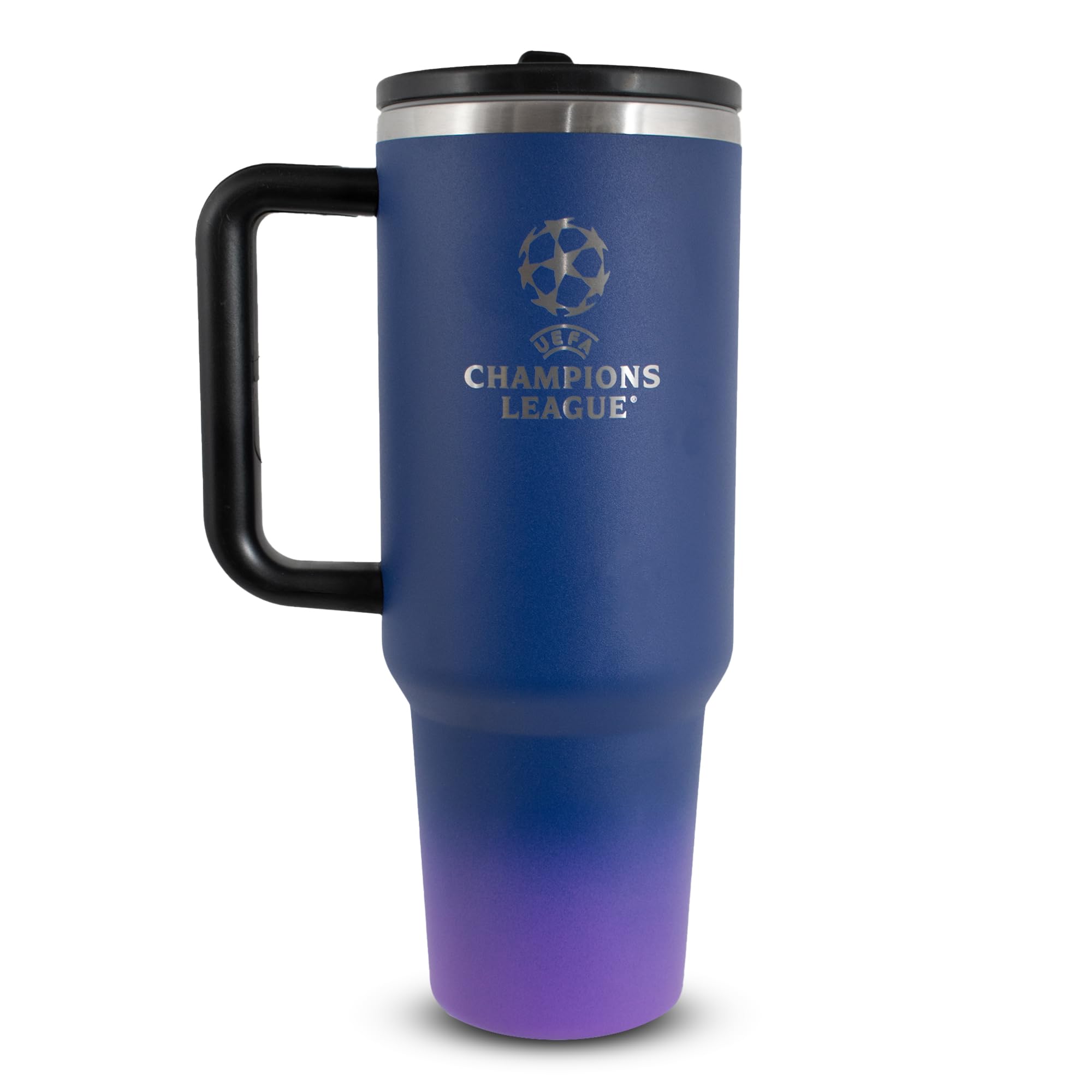 Hy-Pro Officially Licensed UCL 40oz/1.18 L Thermal Flask & Handle - Metal Water Bottle with Straw, Portable Water Bottle for Sports & Daily Use - Stainless Steel Design