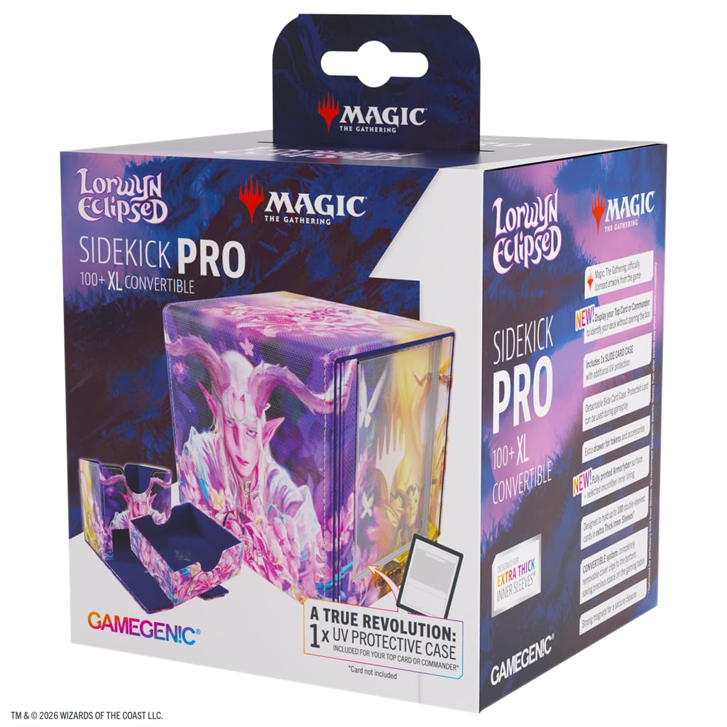 Gamegenic MTG Lorwyn Eclipsed Sidekick Pro 100+ XL Morcants, akcesoria do gier, solidne i wytrzymałe etui bezpieczne, wielojęzyczne
