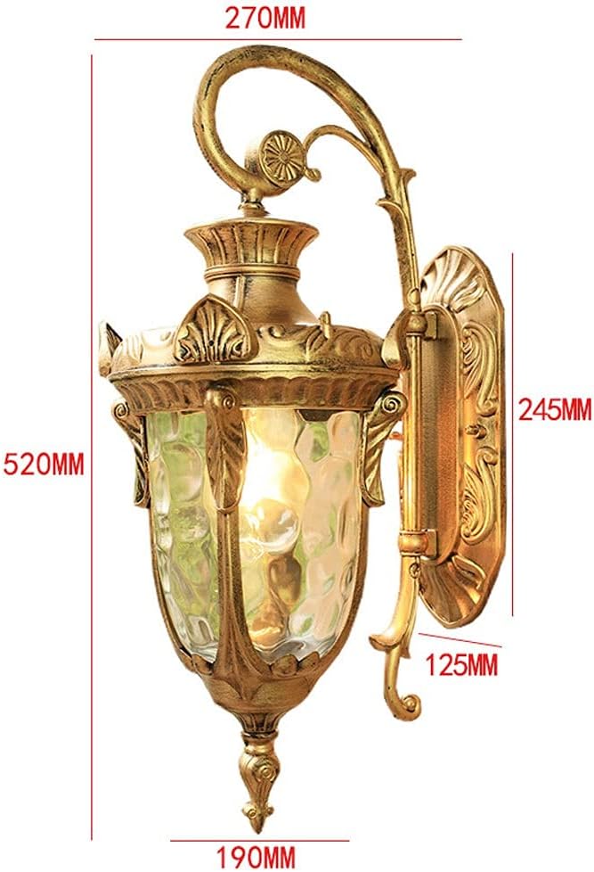 Wall Lamp Retro Victoria Antique Outside LED Wall Light Lantern Outdoor Lighting European Vintage Exterior Waterproof Wall Lights E27 Moisture Proof Aisle Corridor Porch Villa Patio Lighting