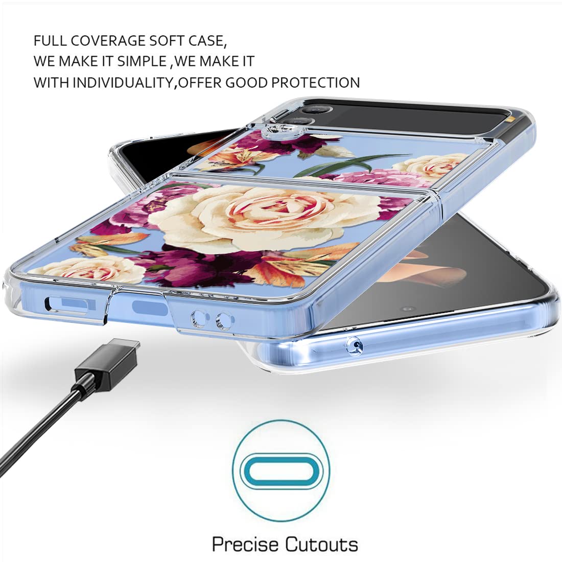 Amazon.co.jp: Osophter Galaxy Z Flip 4 ケース Samsung Z Flip 4