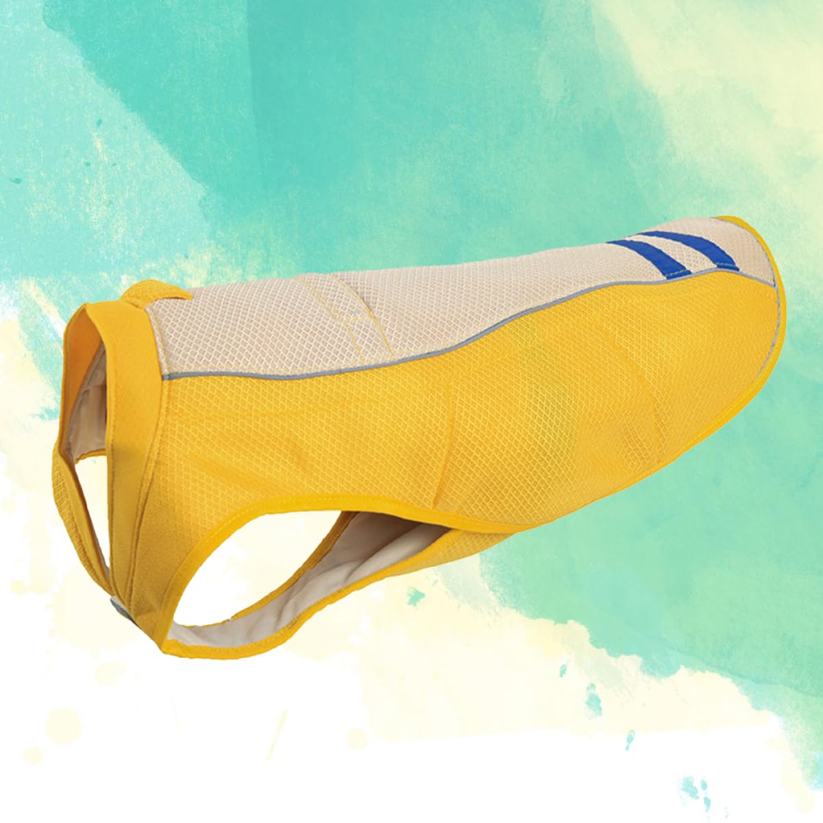 Gilet Rafraîchissant pour Chien Jaune XS en Polyester | Vêtement D’extérieur, Ultra Respirant et Lavable, Coupe Adaptée aux Tailles Xs à Xl